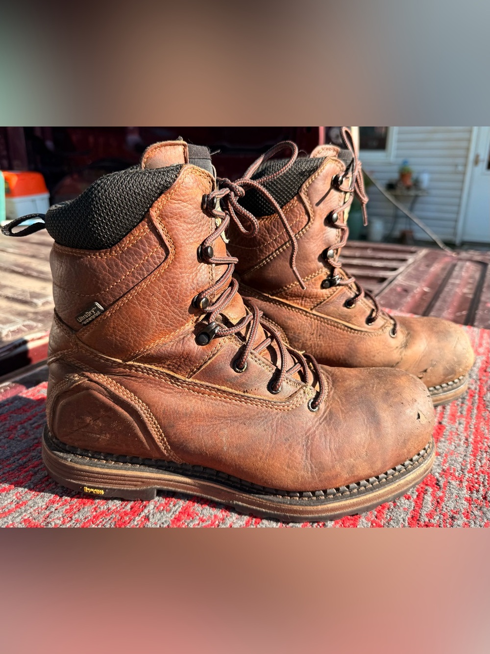Irish Setter Edgerton 8” Waterproof Leather Safety Toe Boot 83876 Size 11 E2/EE
